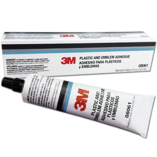 Clear Plastic and Emblem Adhesive